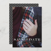 Klassieke sla de datum op save the date (Voorkant / Achterkant)