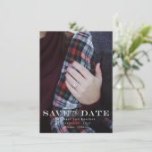 Klassieke sla de datum op save the date (Staand voorkant)