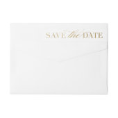 Klassieke sla het het adresetiket van de datumteru (Achterkant)