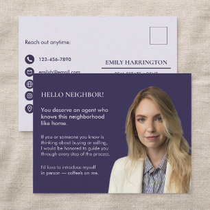 Klassieke Sleutel Introductie Paarse Vastgoed Make Briefkaart