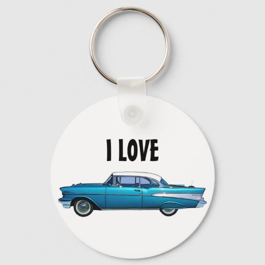 Klassieke sleutelhanger 1957 Chevy BelAire (Voorkant)