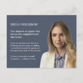 Klassieke Sleutelintroductie Grijs Makelaar Briefkaart (Voorkant)