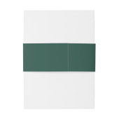 Klassieke smaragdgroene elegante bruiloft uitnodigingen wikkel (Achterkant Voorbeeld)