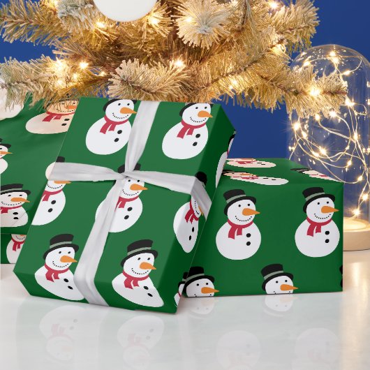 Klassieke Sneeuwman Cadeaupapier (Feestdagen)