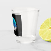 Klassieke sneeuwscooters shot glas (Rechts)