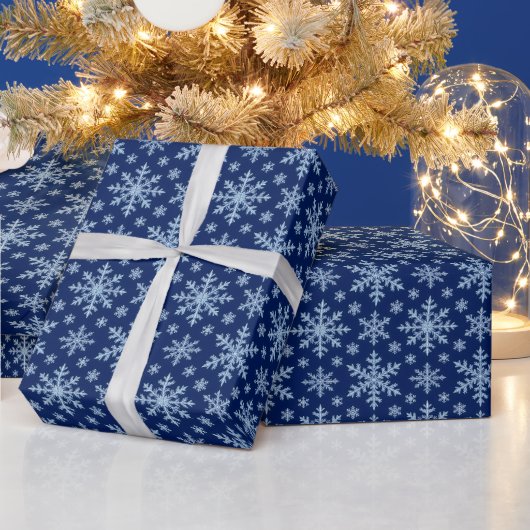 Klassieke Sneeuwvlokken Cadeaupapier (Feestdagen)