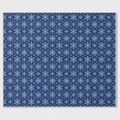 Klassieke Sneeuwvlokken Cadeaupapier (Vlak)