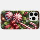 Klassieke snoepriet / pepermunt kerstgroen Case-Mate iPhone case (Achterkant (horizontaal))