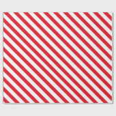 Klassieke snoepriet rode struikgewas Elegant Kerst Cadeaupapier (Vlak)