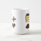 Klassieke snoer voor voedsel + ijskap = liefdeshar koffiemok (Center)