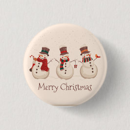  Klassieke Snowmen Kerstmis Button