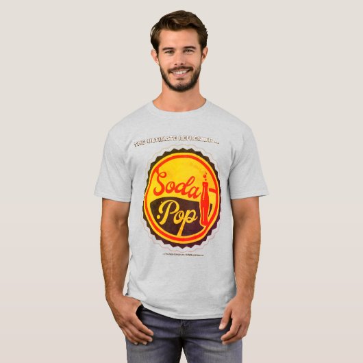 Klassieke "Soda POP" Twitter-shirt T-shirt (Voorkant volledig)