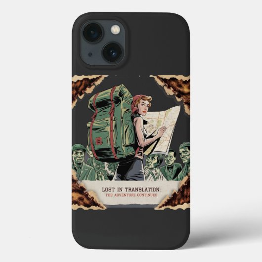 Klassieke Solo Travel Iphone Case | ontwerp (Achterkant)