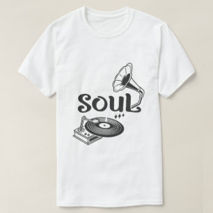 Klassieke Soul Grammofoon Muziek Liefhebber T-shir T-shirt