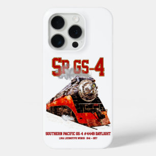Klassieke Southern Pacific GS-4 stoomlocomotief iPhone 15 Pro Case
