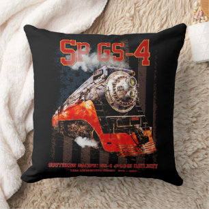 Klassieke Southern Pacific GS-4 stoomlocomotief Kussen