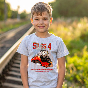 Klassieke Southern Pacific GS-4 stoomlocomotief T-shirt