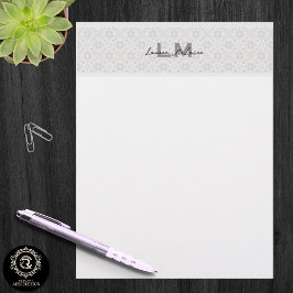 Klassieke Spaanse tegel monogram branding Briefhoofd