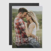 Klassieke sparen de datum verticale fotomagneet (Voorkant / Achterkant)