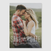 Klassieke sparen de datum verticale fotomagneet (Voorkant)