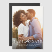 Klassieke sparen de datum verticale fotomagneet (Voorkant / Achterkant)