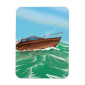 Klassieke speedboot magneet (Verticaal)
