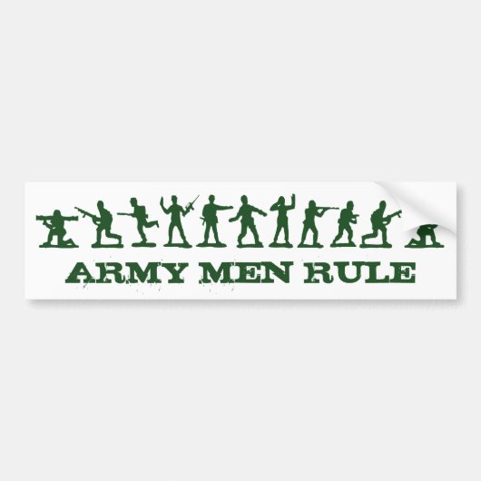 Klassieke Speelgoed Soldaten Bumpersticker (Voorkant)
