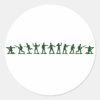 Klassieke Speelgoed Soldaten Ronde Sticker