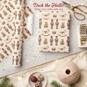 Klassieke Speelgoedwinkel Kerstmis Cadeaupapier