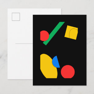 Klassieke speelkaarten briefkaart