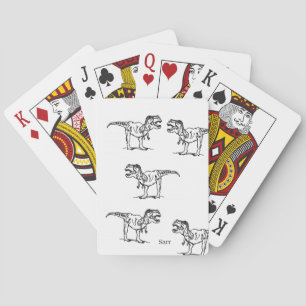 Klassieke speelkaarten: dinosaurussen pokerkaarten