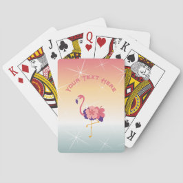 Klassieke speelkaarten Flamingo Sunset Party Game
