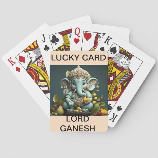 Klassieke speelkaarten geloven in God (Achterkant)