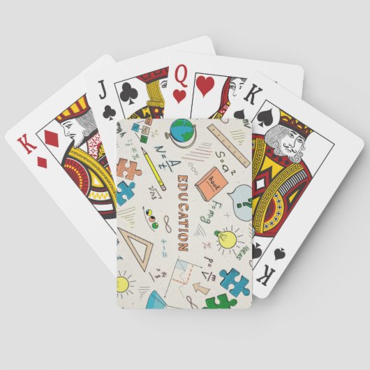 Klassieke Speelkaarten — Geometrisch Ontwerp (Achterkant)