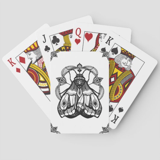 Klassieke speelkaarten met een fantasy design. (Achterkant)