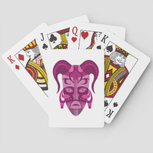 Klassieke speelkaarten met masker