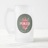 Klassieke Speelkaarten Poker Room Diamant Matglas Bierpul (Links)