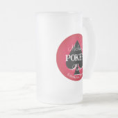 Klassieke Speelkaarten Poker Room Spade Matglas Bierpul (Voorkant rechts)