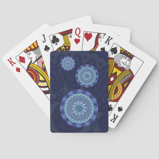 Klassieke speelkaarten voor water Mandala (Achterkant)