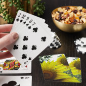 Klassieke Speelkaarten Zonnebloemen foto (Insitu)