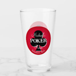 Klassieke speelkaartjes Poker Room Glass - Club Glas