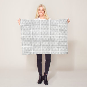 Klassieke Speelkaartrug met Achterzijde Fleece Deken