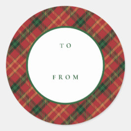 Klassieke speeltijd tot Kerstmis van Blank Holiday Ronde Sticker