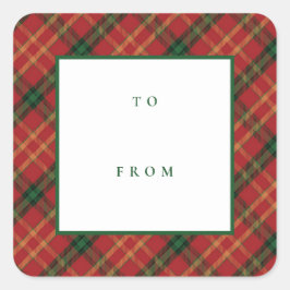 Klassieke speeltijd tot Kerstmis van Blank Holiday Vierkante Sticker