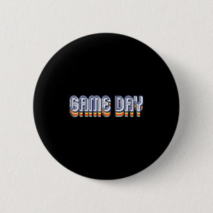 Klassieke Speldag Retro American Football Volleyba Ronde Button 5,7 Cm