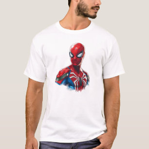 Klassieke Spider-man Kunstwerk Illustratie T-shirt
