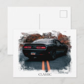 *~* Klassieke spier auto Antiek Oude auto Briefkaart (Voorkant / Achterkant)