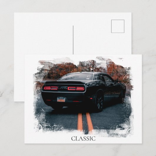 *~* Klassieke spier auto Antiek Oude auto Briefkaart (Voorkant / Achterkant)