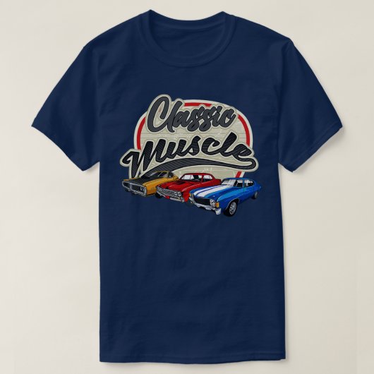 Klassieke spier auto Motor Auto-onderdelen Spier a T-shirt (Design voorkant)