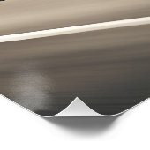 Klassieke spier auto rijden op de snelweg perfect poster (Hoek)